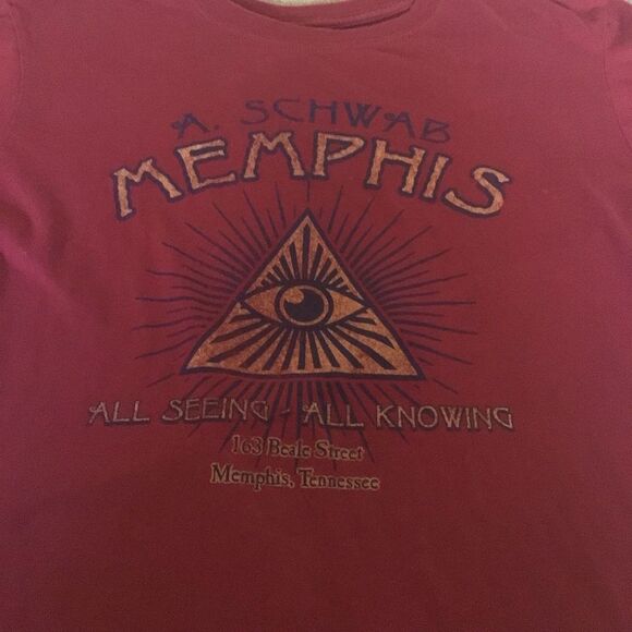 Vintage Memphis A. Schwab “All Seeing All Knowing” T-shirt - Picture 3 of 8